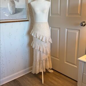 ROMWE Ruffle Hem Skirt